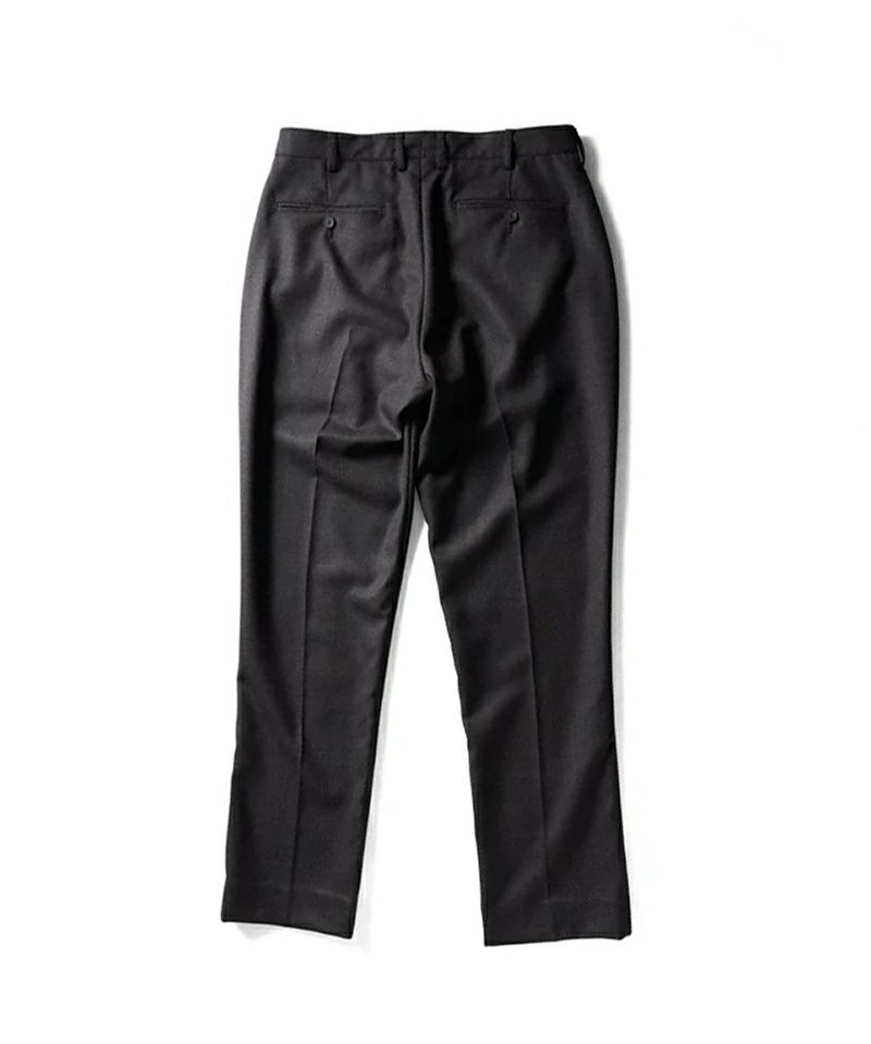 ＜山内＞ウールメッシュクロス・ワンタックスラックス