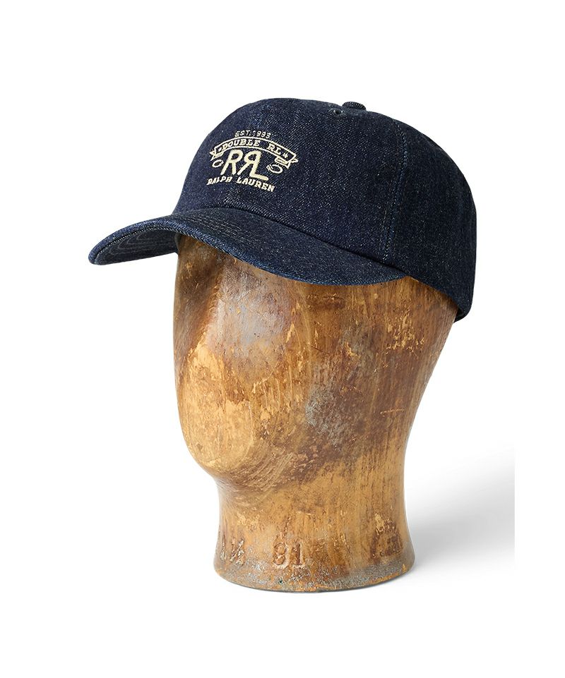 Ralph Lauren RRL デニムキャップ エンブレム付き RRL＞Ranch Logo Denim Ball Cap (HGS0J420203) | MAKES ONLINE STORE