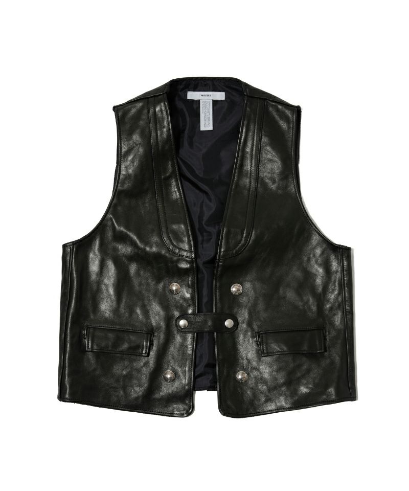 ＜MASSES＞HORSE LEATHER VEST VINTAGE