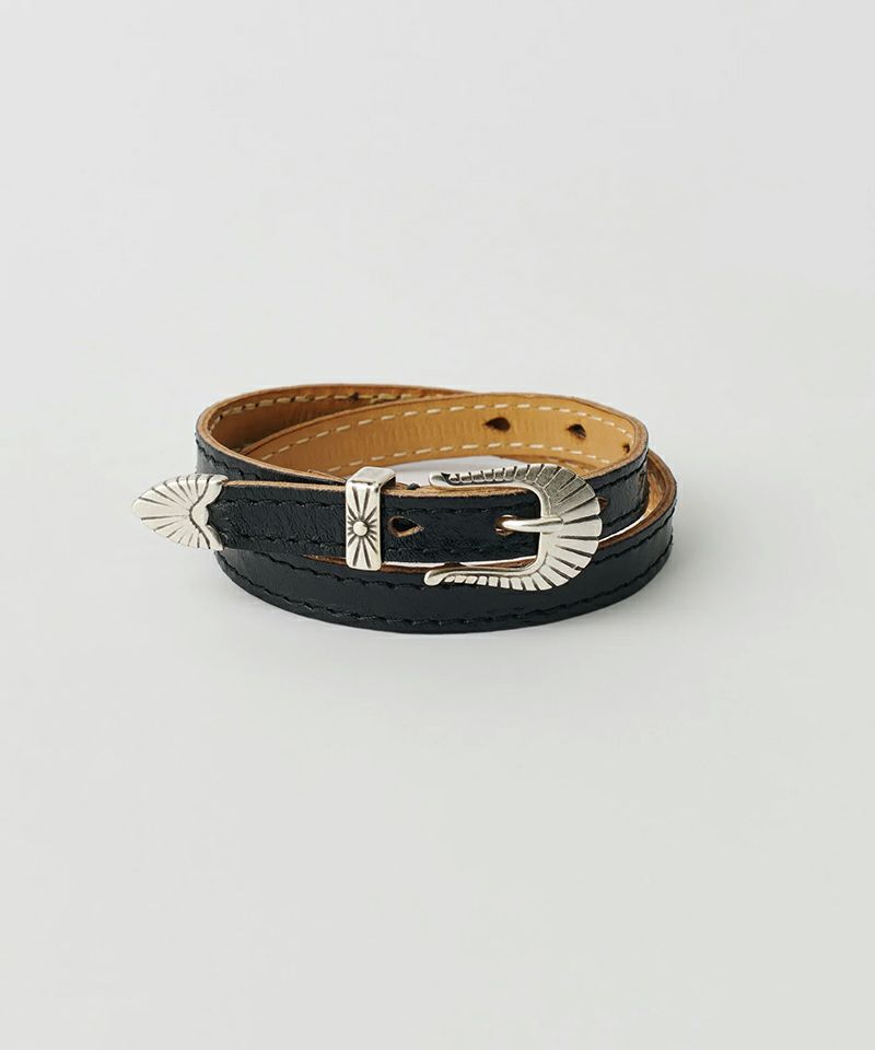 ＜OUR LEGACY＞COWBOY WRAP AROUND -Deep Black Leather-