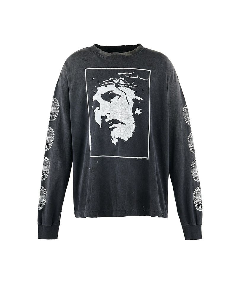 SAINT MICHAEL>LS TEE / LOVE SAINT / BLACK | MAKES ONLINE STORE SAINT MICHAEL>LS TEE / LOVE SAINT / BLACK | MAKES ONLINE STORE