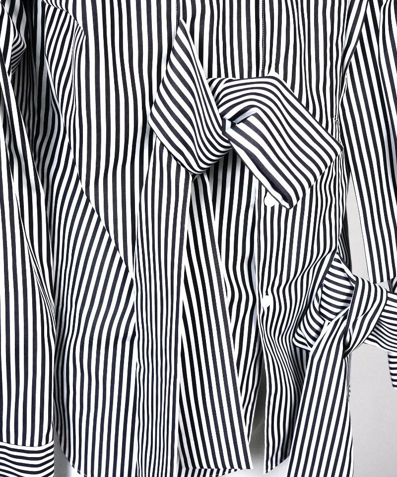 COMME des GARCONS HOMME PLUS＞綿ブロードストライプ シャツ