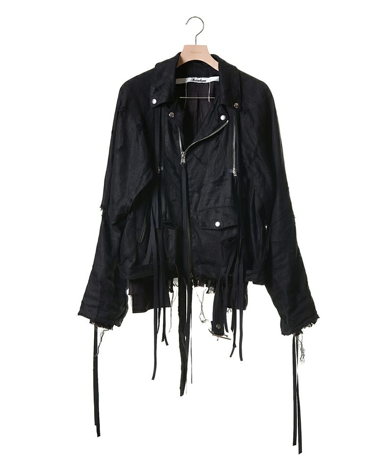 ＜Midorikawa＞LINEN DOCKING RIDERS JACKET (MID25SS-JK04)
