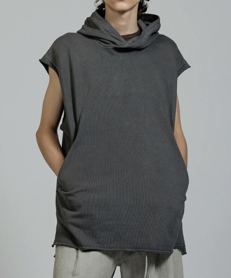 ＜The Viridi-anne＞Sweat sleeveless hoodie