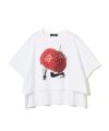 ＜UNDERCOVER＞FRONT SHORT WIDE TEE STRAWBERRY