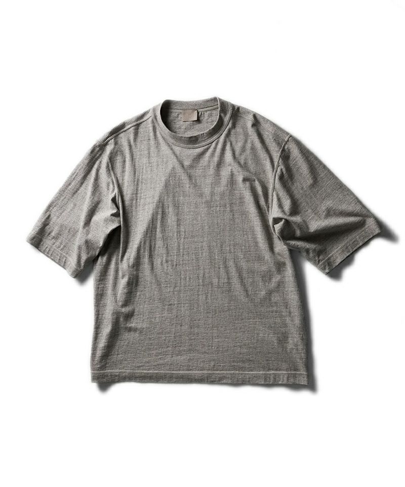 ＜山内＞鉄媒染コットン吊り天竺Tシャツ