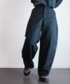 ＜HYKE＞T/C BARREL LEG TROUSERS