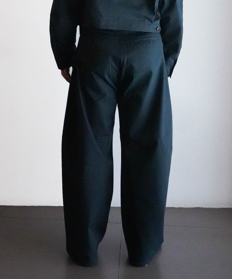 HYKE 2025SS 完売 T/C BARREL LEG TROUSERS - メルカリ