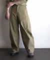 ＜HYKE＞T/C BARREL LEG TROUSERS