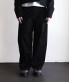 ＜HYKE＞T/C BARREL LEG TROUSERS