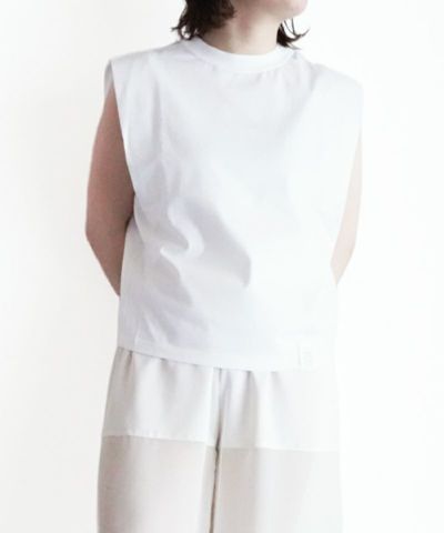 HYKE SLEEVELESS ボーダートップス　1サイズ HYKE / DOUBLE SHOULDER TANK TOP - ISLE