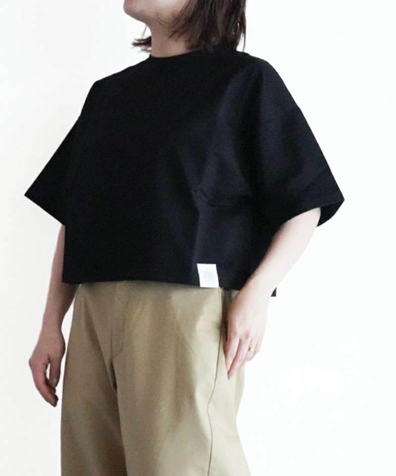 ＜HYKE＞CROPPED SHORT-SLV TEE