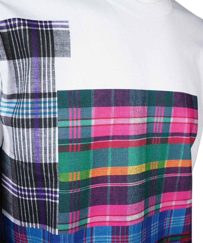 COMMEdesGARCONS SHIRT＞CHECK DIGITAL PRINT H02 T-SHIRT (FO-T008