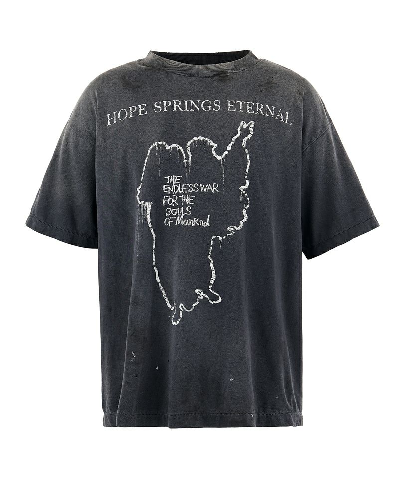 ＜SAINT MICHAEL＞SS TEE / HOPE SPRING / BLACK
