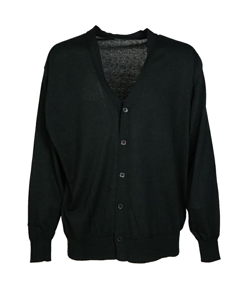 試着のみ 25SS COMOLI コットン Vネックカーディガン 1 COMOLI (コモリ) コットン Vネックカーディガン