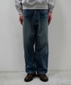 ＜blurhmsROOTSTOCK＞13.5oz Denim Pants Wide(USED-INDIGO)