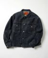 ＜GOLD＞RECYCLED WASTE SUVIN COTTON YARN 14oz.DENIM JACKET