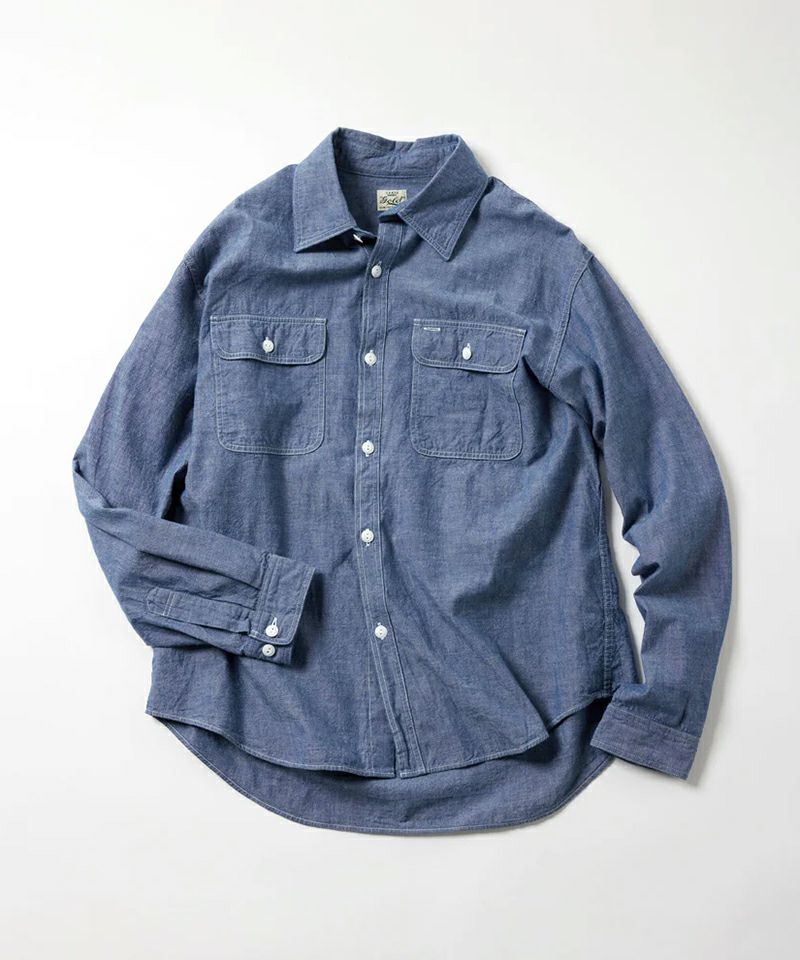＜GOLD＞CHAMBRAY WORK SHIRT
