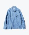 ＜Unlikely＞Unlikely Open Collar Work Chambray with Flower