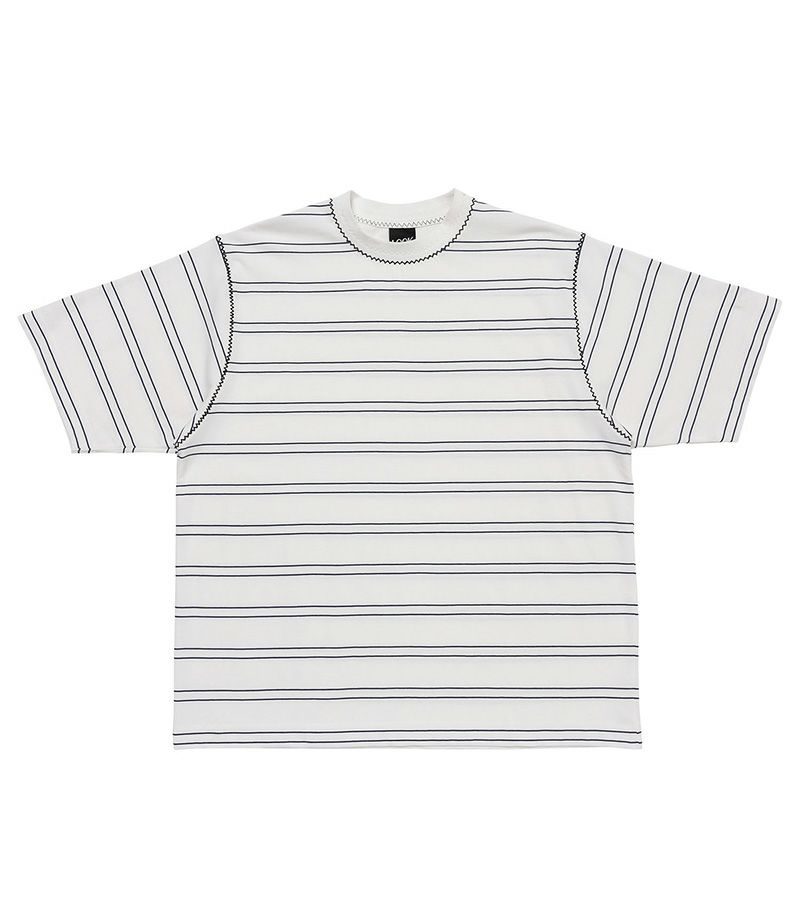 ＜LQQK Studio＞BORDER STITCH TEE