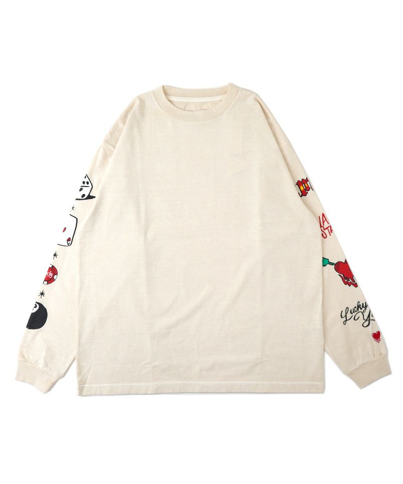 ＜EMOTIONALLY UNAVAILABLE＞EU SAVAGE LS TEE /OFF WHITE