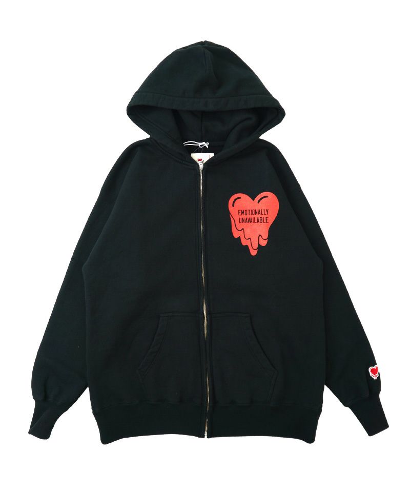 ＜EMOTIONALLY UNAVAILABLE＞EU DARKSIDE FULL ZIP/BLACK