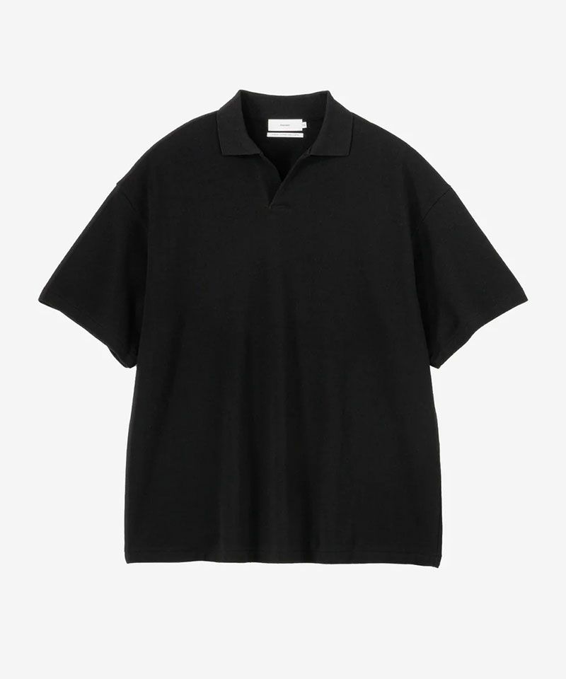 トップス Graphpaper 25SS Skipper Polo GU251-70057 Graphpaper (グラフペーパー) Cotton Pique Jersey S/S Skipper