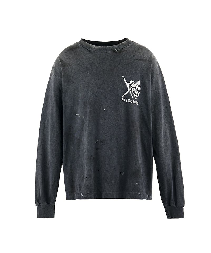 ＜SAINT MICHAEL＞STHD . LS TEE SPEED KILLS