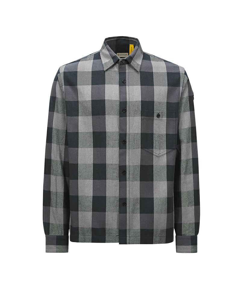 ＜MONCLER＞X MERCEDES-BENZ BY NIGO Plaid Cotton Shirt (2F00002M5950)
