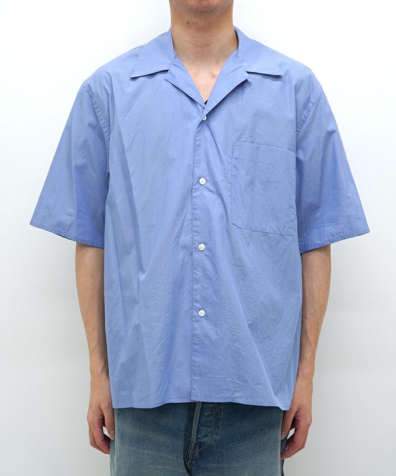 blurhms＞Chambray Open-Collar Shirt | MAKES ONLINE STORE