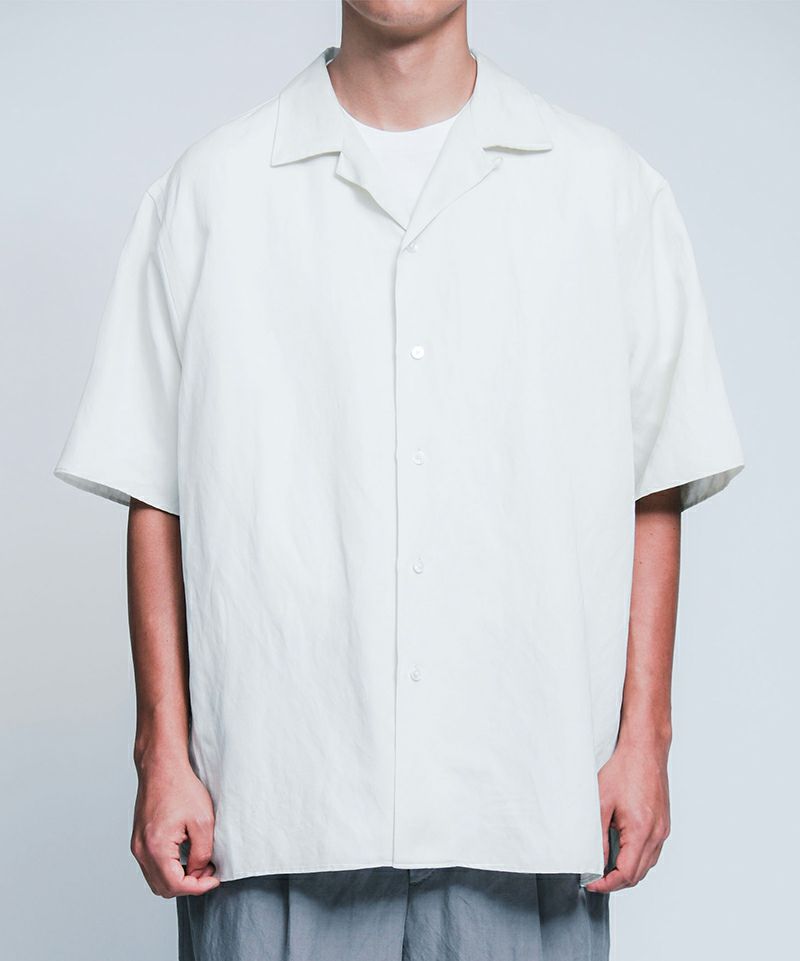 a.presse 25SS シルク リネン オープンカラーシャツ サイズ1 a.presse 25SS シルク リネン オープンカラーシャツ サイズ1
