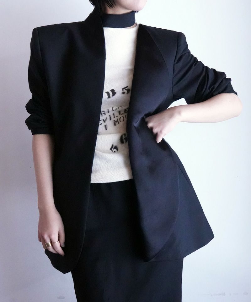 ＜PHOTOCOPIEU＞ASYMMETRIC OVAL JACKET