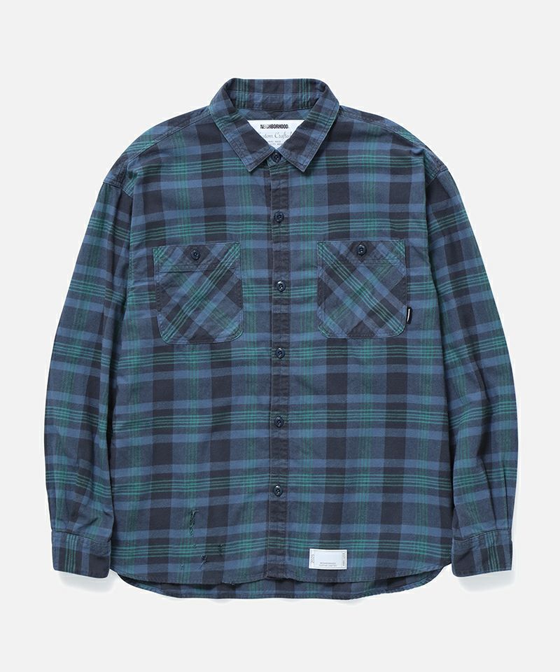 NEIGHBORHOOD Savage Block Hombre Check Shirt LS | havenshop
