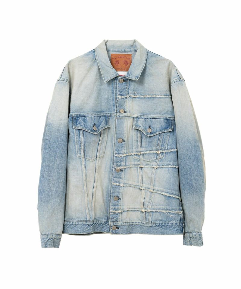 ＜KAMIYA＞"FULLCOUNT X KAMIYA" Switching Denim Jacket