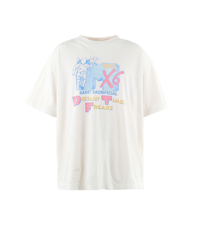 ＜SAINT MICHAEL＞SW_SS TEE / ASTRO / WHITE
