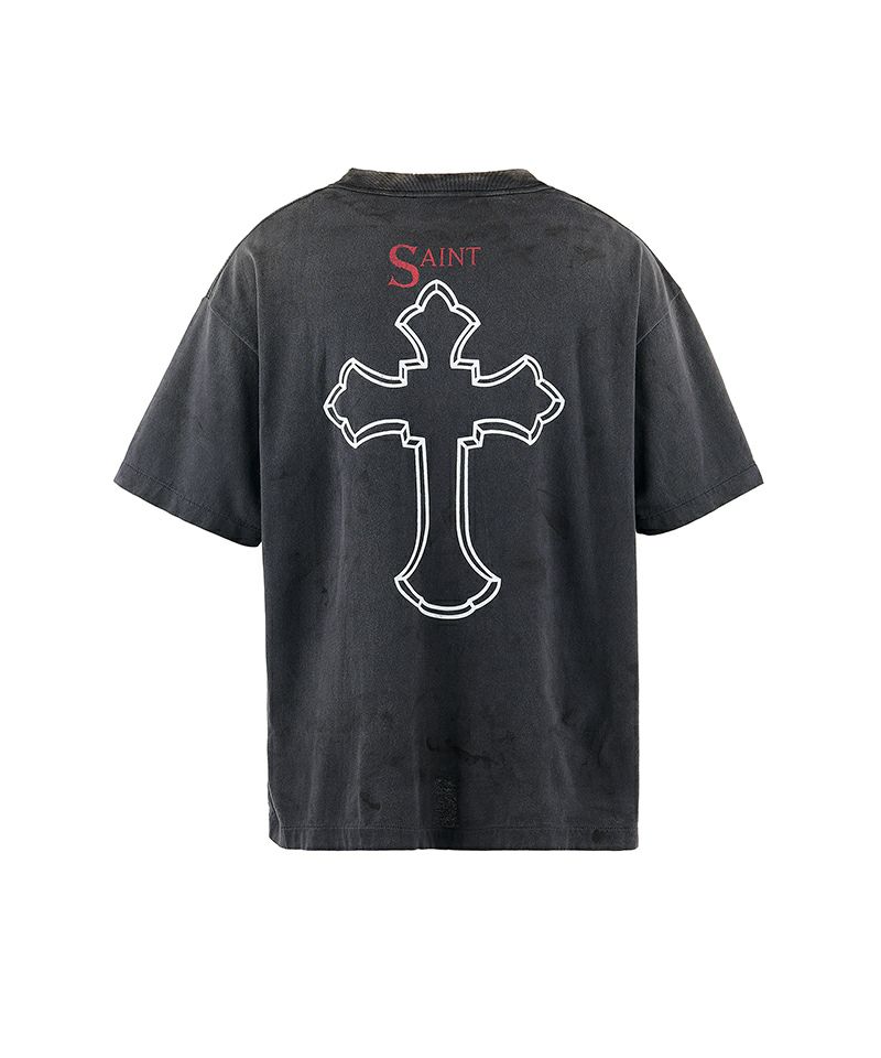 SAINT MICHAEL＞2PC_SS TEE / 2PAC / BLACK | MAKES ONLINE STORE