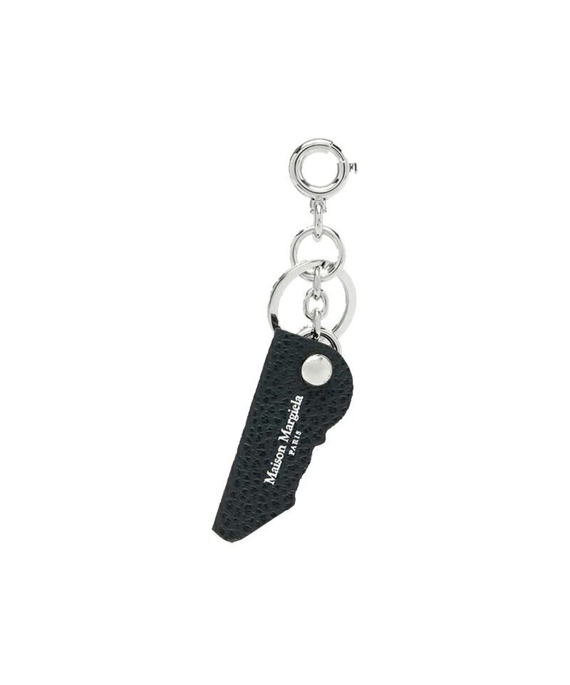 ＜Maison Margiela＞LOGO LEATHER KEYRING