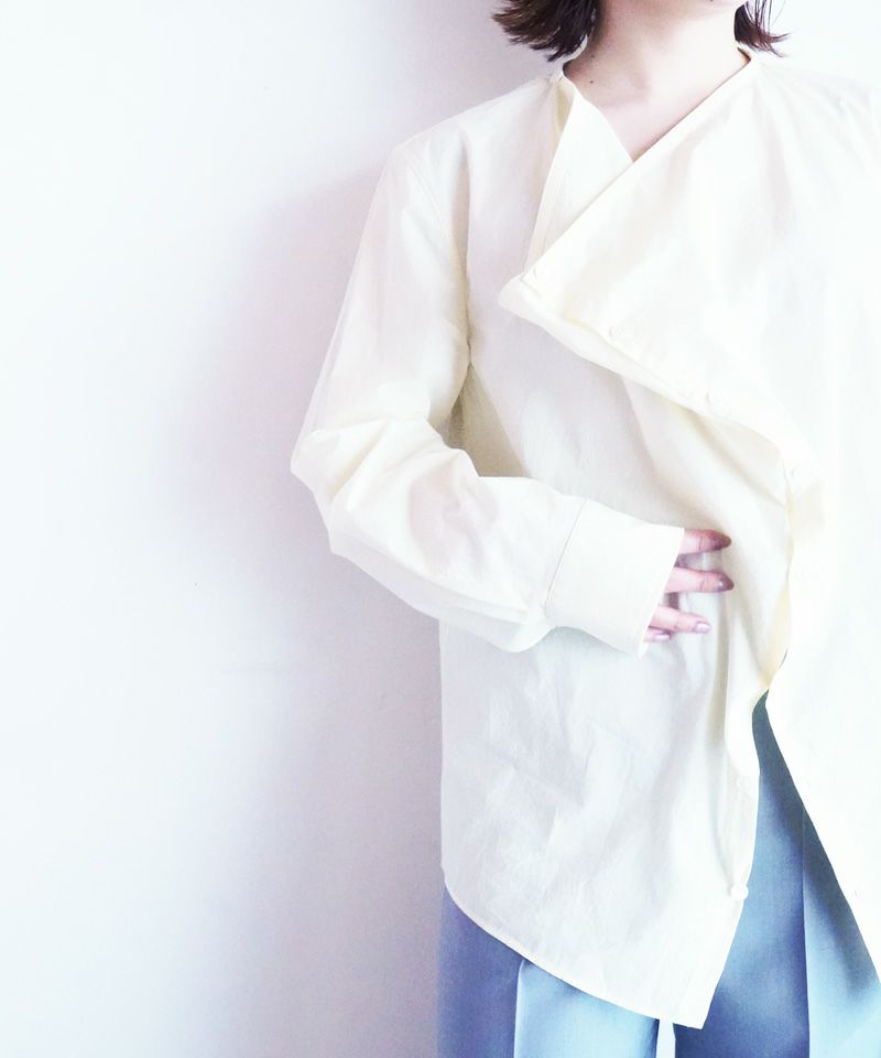  ＜LEMAIRE＞SOFT COLLAR BLOUSE