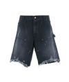 ＜SAINT MICHAEL＞DOUBLE KNEE SHORTS / BLACK