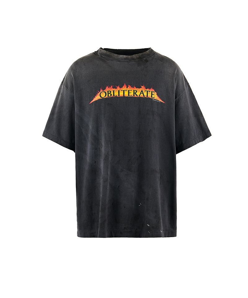 ＜SAINT MICHAEL＞SS TEE / OBLITERATE / BLACK