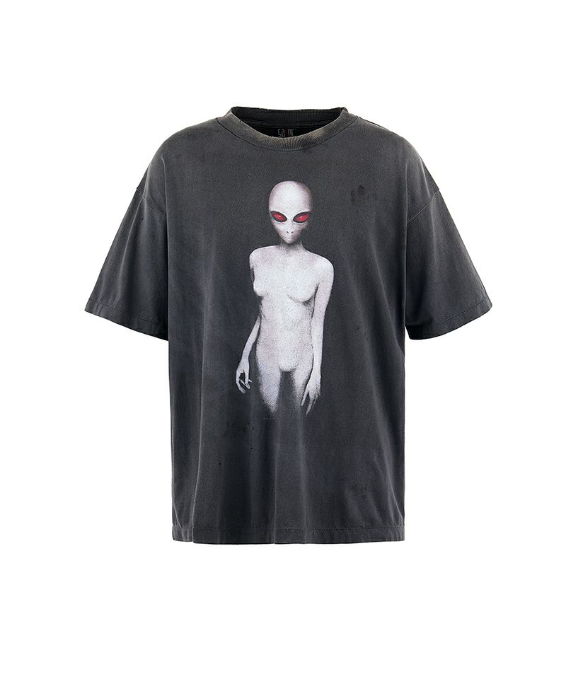 ＜SAINT MICHAEL＞SS TEE / ALIEN / BLACK
