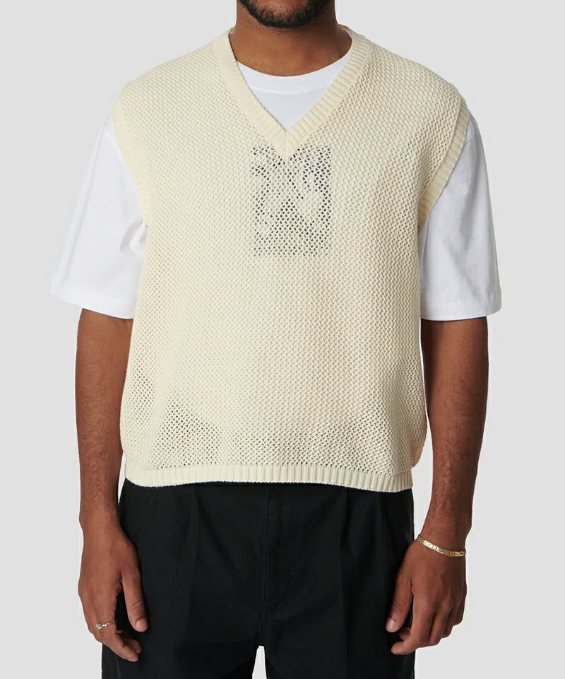 ＜RASSVET＞LOOSE KNIT WAVE VEST