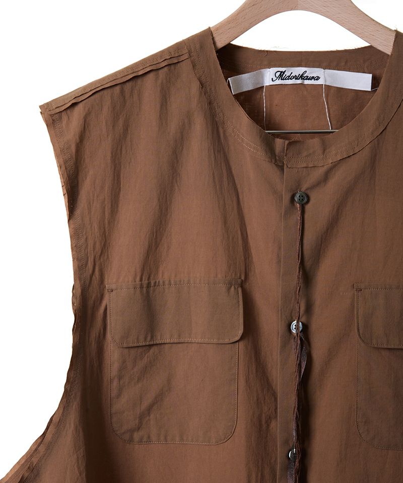Midorikawa＞SLEEVELESS SHIRT (MID25SS-SH05) | MAKES ONLINE STORE