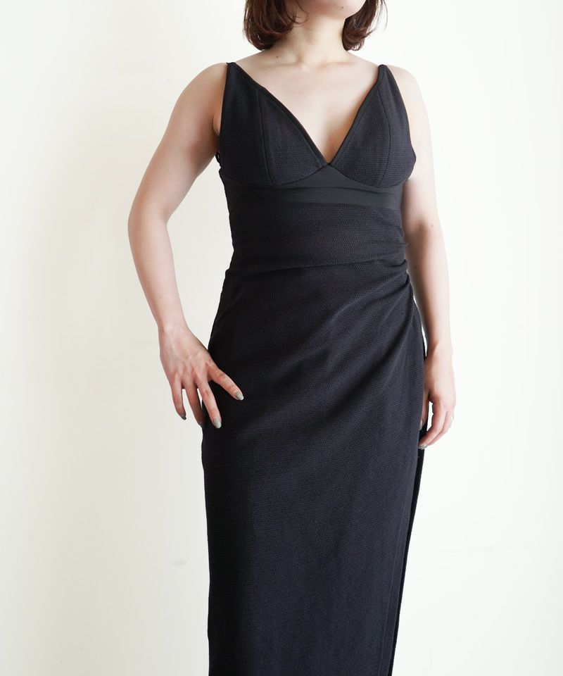 ＜PHOTOCOPIEU＞DRAPED BUSTIER DRESS