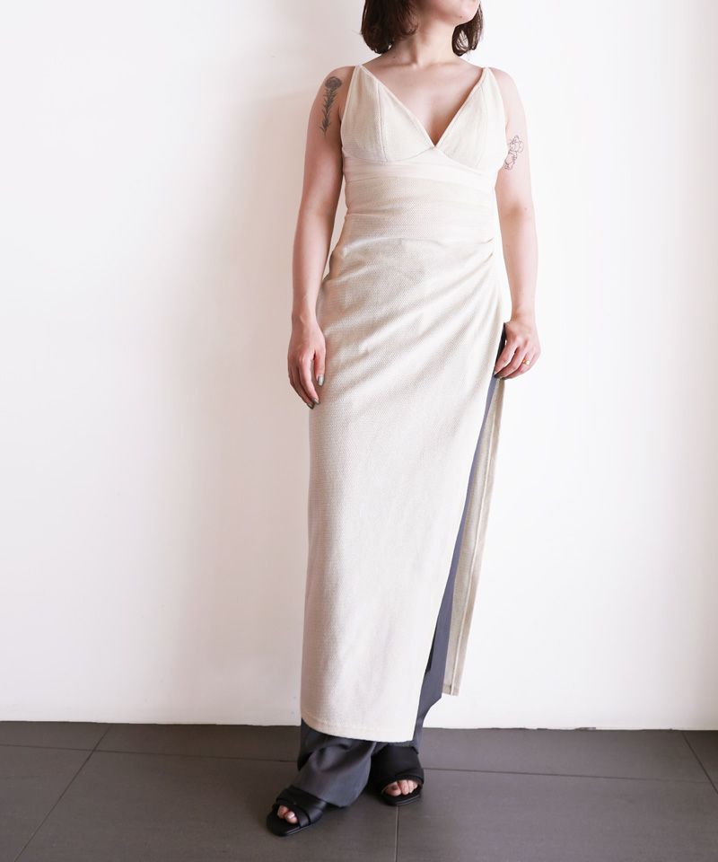 ＜PHOTOCOPIEU＞DRAPED BUSTIER DRESS