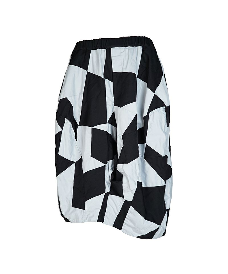 BLACK COMME des GARCONS＞エステルツイル×綿ツイル パッチワーク 製品