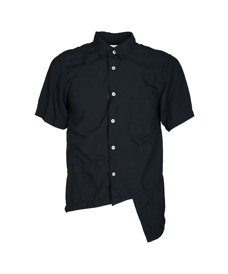 ＜BLACK COMME des GARCONS＞エステルスパンブロード 製品後加工 シャツ (1O-B023-052)