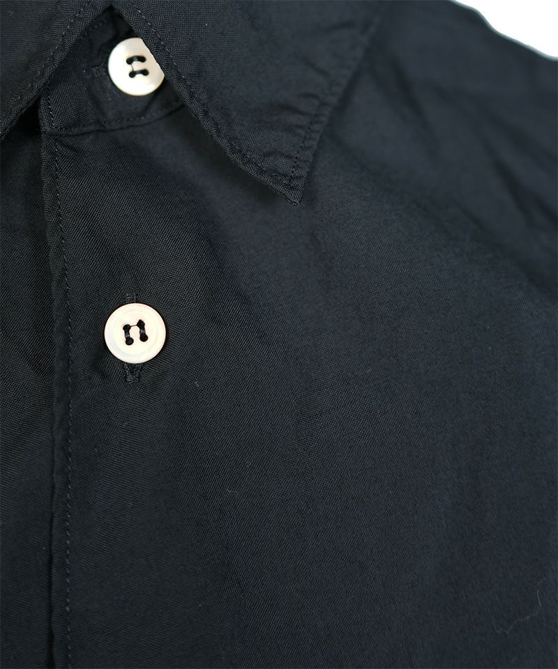 BLACK COMME des GARCONS＞エステルスパンブロード 製品後加工 シャツ