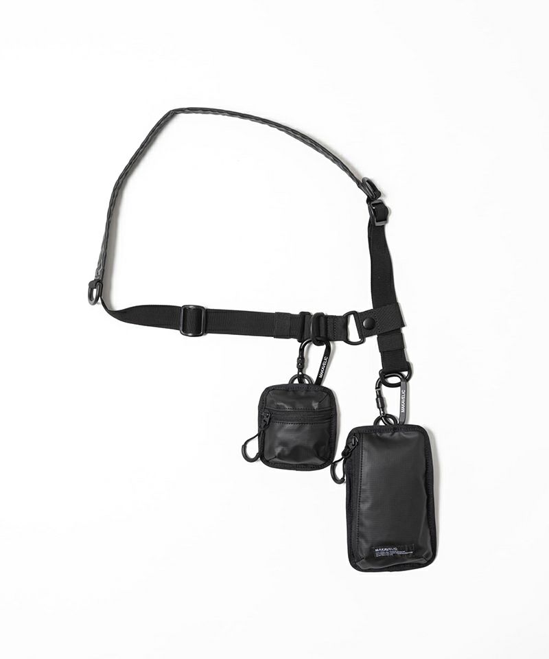 ＜MAKAVELIC＞UNIT SHOULDER DOUBLE POUCH