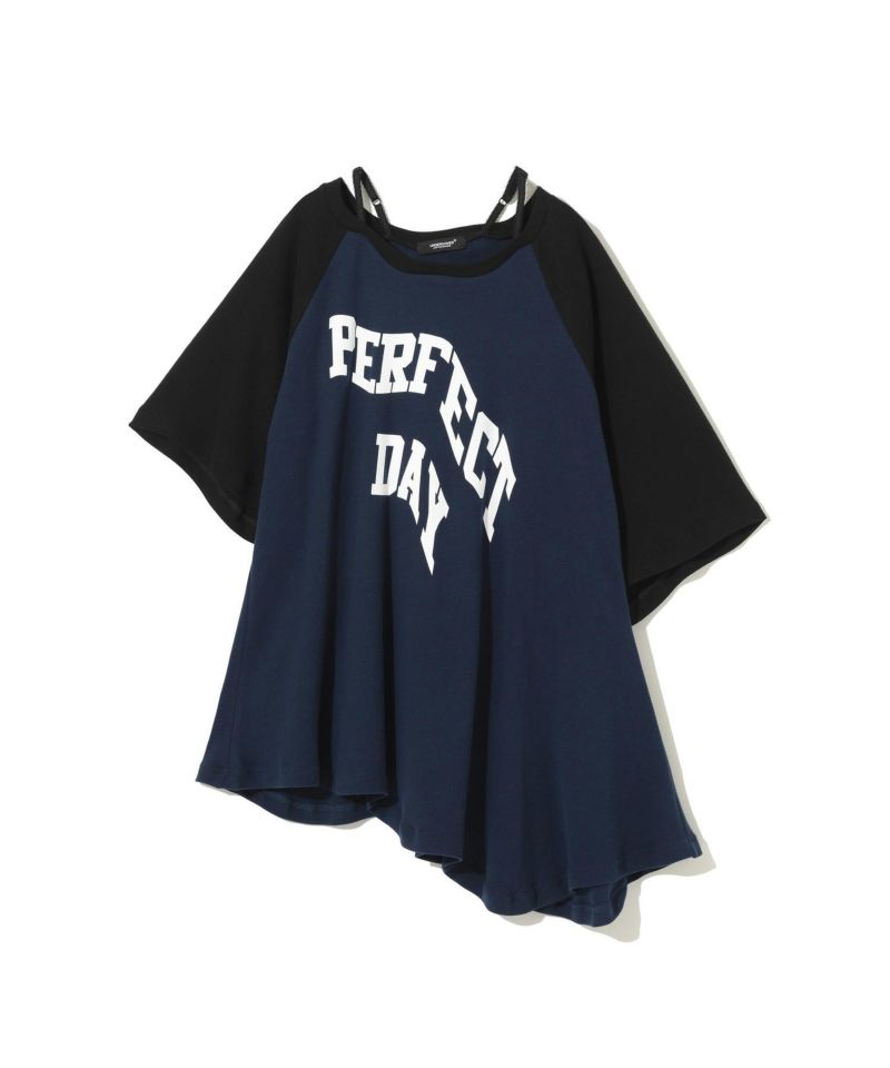 肩ヒモ付ラグランカットソー　PERFECT DAY